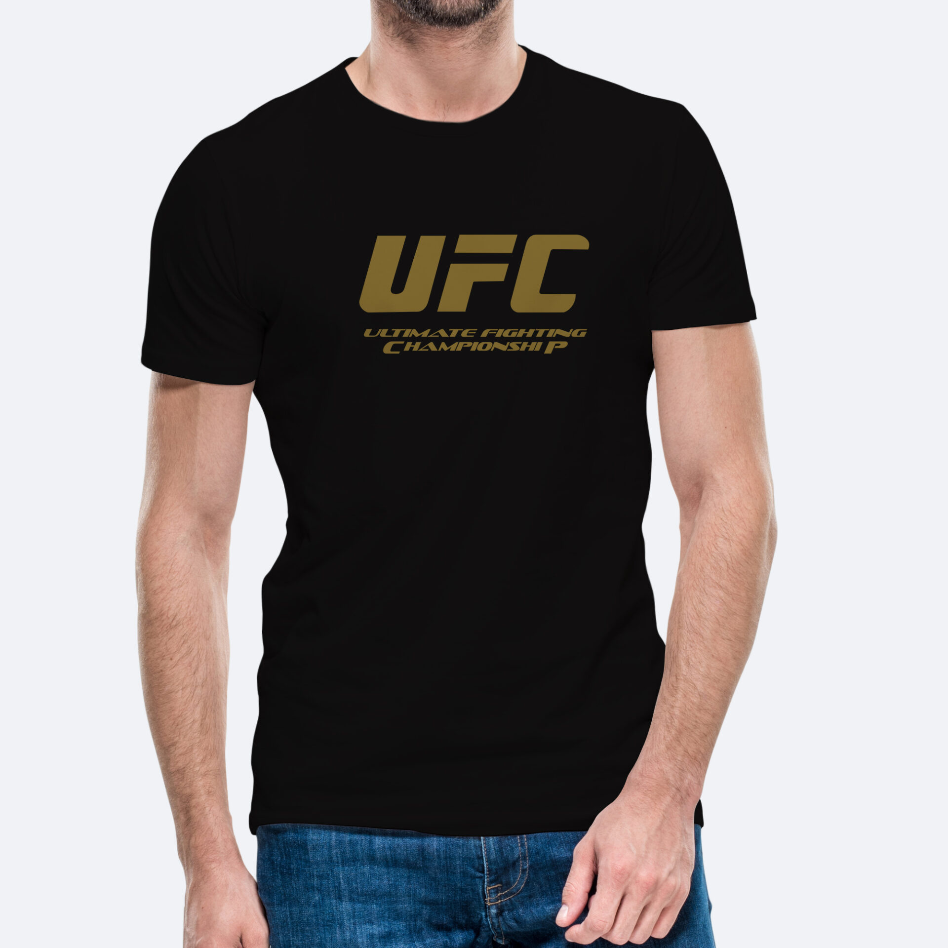 T-Shirt UFC Noir Doré - UFC Store Maroc